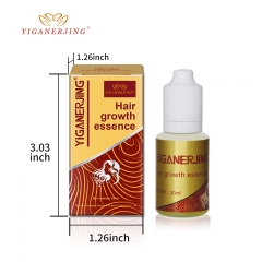 Discover the secret to healthy hair - YIGANERJING Hair Growth Liquid. Precious yellow liquid blends ginger essential oil and vitamins, 20ml American bottle design, deeply nourishing the scalp, preventing hair loss, promoting hair growth, giving you strong